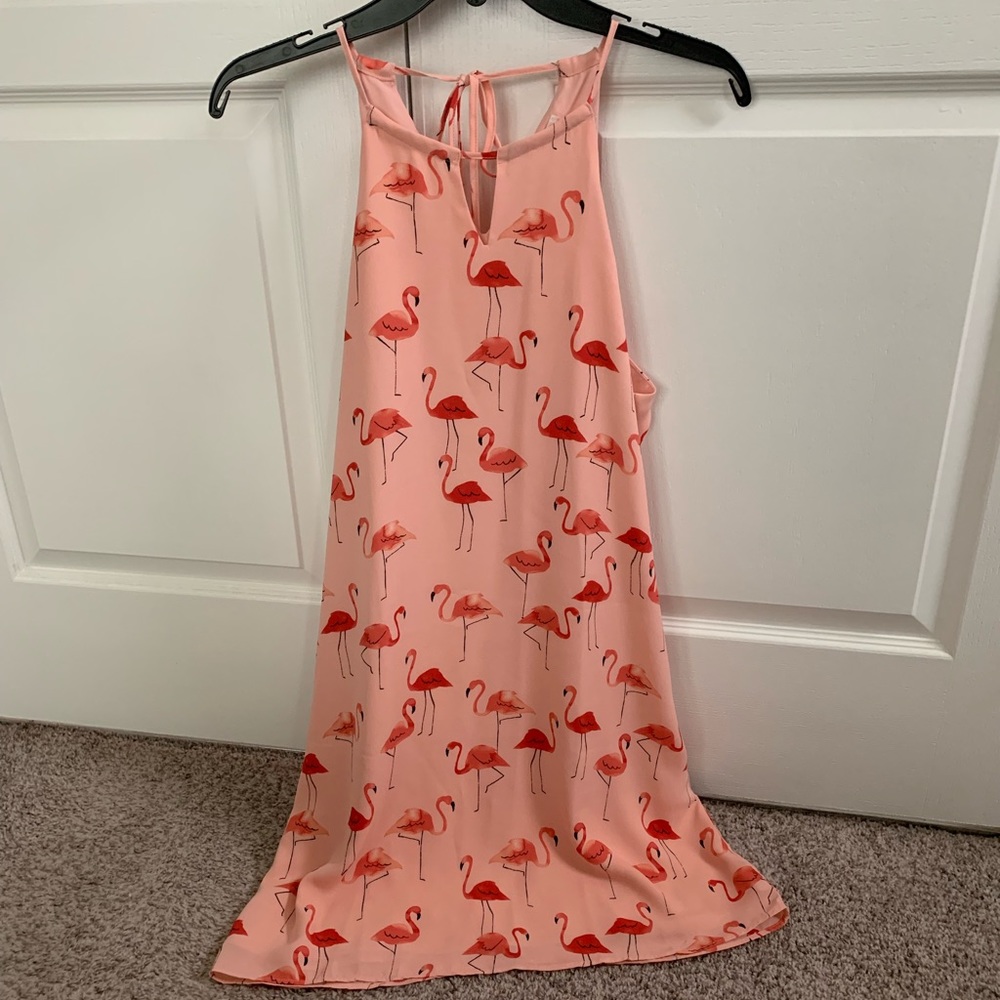 Pink flamingo dress